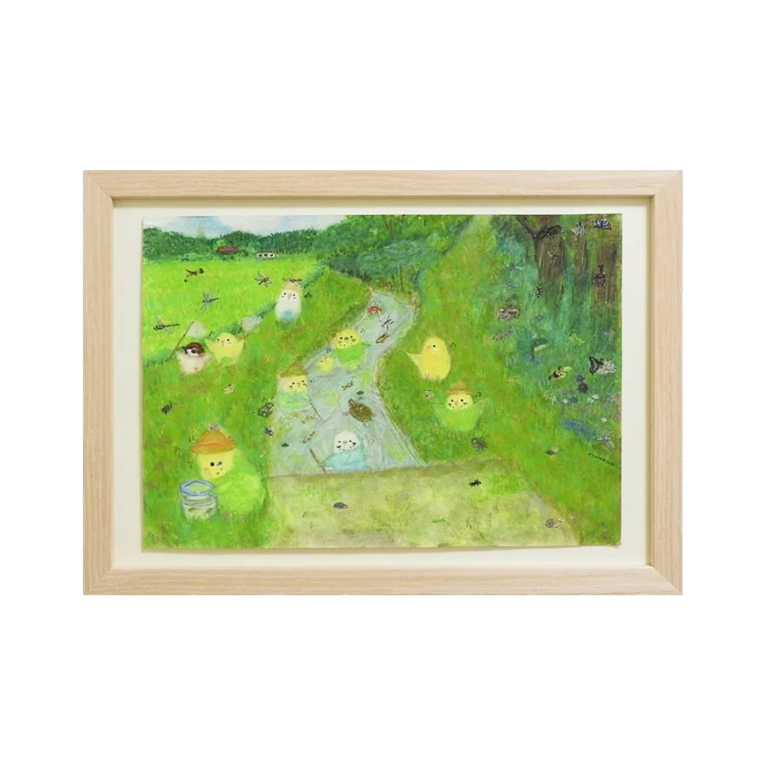 “川遊びインコたち”