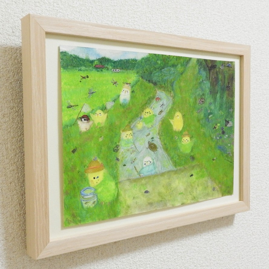 “川遊びインコたち”